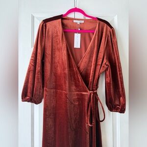 NWT Baltic Born Beckinsale Velvet Wrap Dress